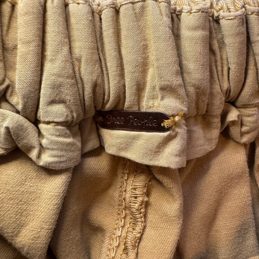 Free People Camel Button-Front Jogger Pants - Picture 9 of 11
